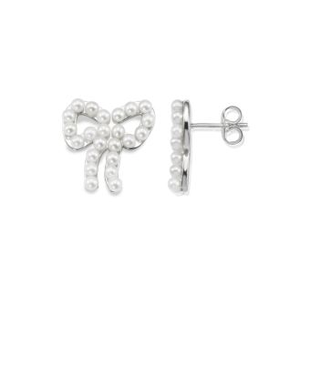 Efva Attling Mini Pearls Bow -korvakorut