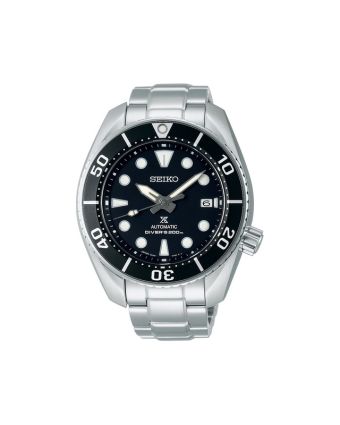 Seiko Prospex Sea SPB101J1 mustalla taululla, valkoisella taustalla edestä