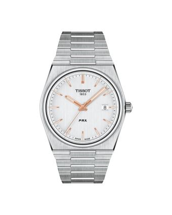 Tissot PRX 40 mm hopeanvärinen taulu T137.410.11.031.00