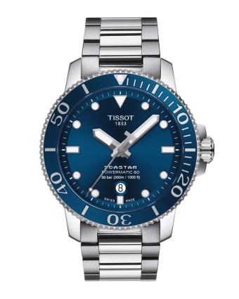 Tissot Seastar 1000 Powermatic 80 43 mm sininen taulu T120.407.11.041.03