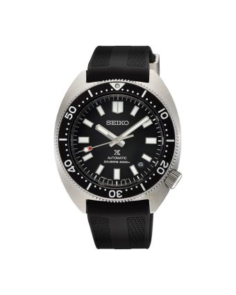 Seiko Prospex Sea SPB317J1 mustalla taululla, valkoisella taustalla edestä