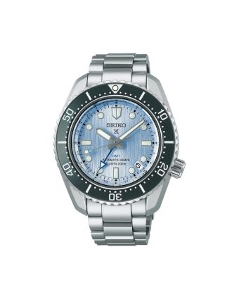 Seiko Prospex Sea SPB385J1 vaaleansinisellä taululla, valkoisella taustalla edestä