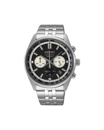 Seiko Essentials SSB429P1 mustalla taululla, valkoisella taustalla edestä
