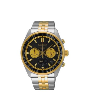 Seiko Essentials SSB430P1 mustalla taululla, valkoisella taustalla edestä