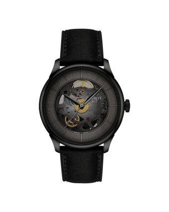 Tissot Chemin des Tourelles Skeleton 39 mm gunmetal-taulu T139.836.36.441.00