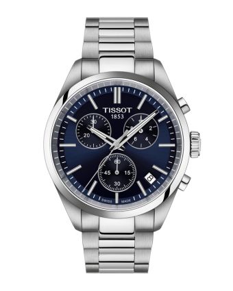 Tissot PR 100 40 mm kronografi, sininen taulu T150.417.11.041.00