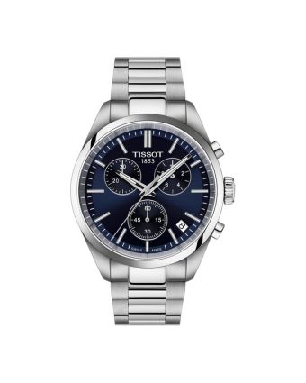 Tissot PR 100 40 mm kronografi, sininen taulu T150.417.11.041.00