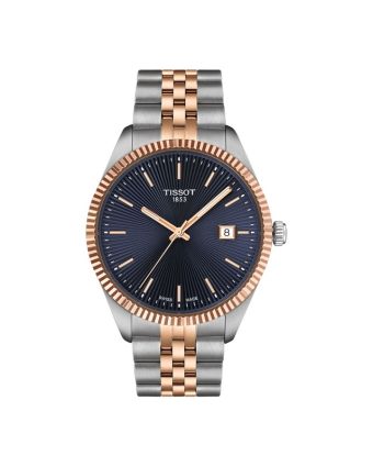 Tissot Ballade 40 mm sininen taulu kaksivärinen ranneke T156.410.22.041.00
