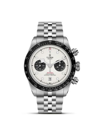 Tudor Black Bay Chrono M79360N-0014, opaliininvalkoinen kellotaulu, teräsranneke