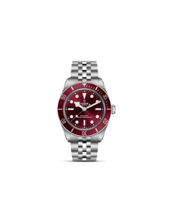 Tudor Black Bay 58 M7939A1A0RU-0001, viininpunainen kellotaulu, teräsranneke