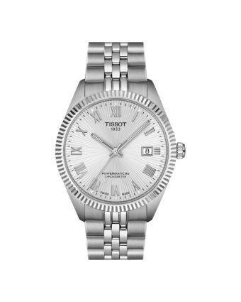 Tissot Ballade COSC 39 mm hopeanvärinen taulu T156.408.11.033.00