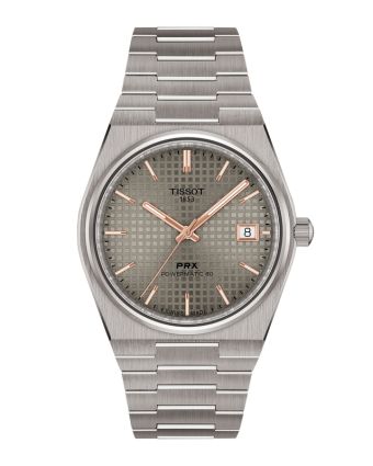 Tissot PRX Titanium Powermatic 80 38 mm antrasiitinv&auml;rinen taulu T137.807.44.061.00