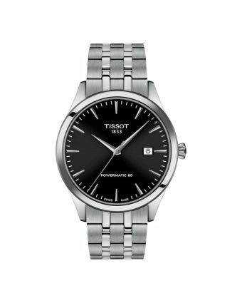 Tissot Classic Dream 40 mm musta taulu, Powermatic 80 T158.407.11.051.00