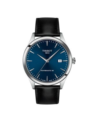 Tissot Classic Dream 40 mm sininen taulu, nahkaranneke, Powermatic 80 T158.407.16.041.00