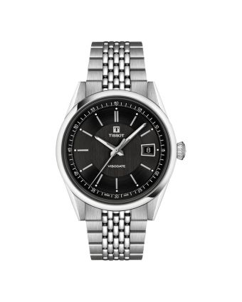 Tissot Visodate 39 mm musta taulu T157.407.11.051.00
