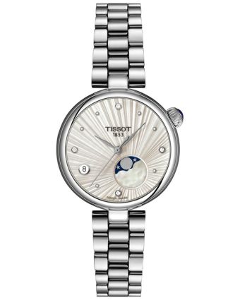 Tissot Desir 29,6 mm kuunvaihe hopeanvärinen taulu timantit T152.223.11.036.00