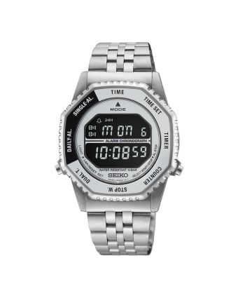 Seiko Essentials HFL002P1 hopeisella taululla, valkoisella taustalla edestä