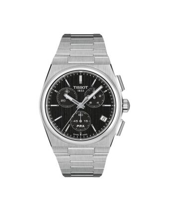 Tissot PRX 41 mm kronografi, musta taulu T137.417.11.051.00