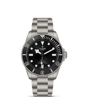 Tudor Pelagos 39 M25407N-0001, musta säteilevä kellotaulu, titaaniranneke